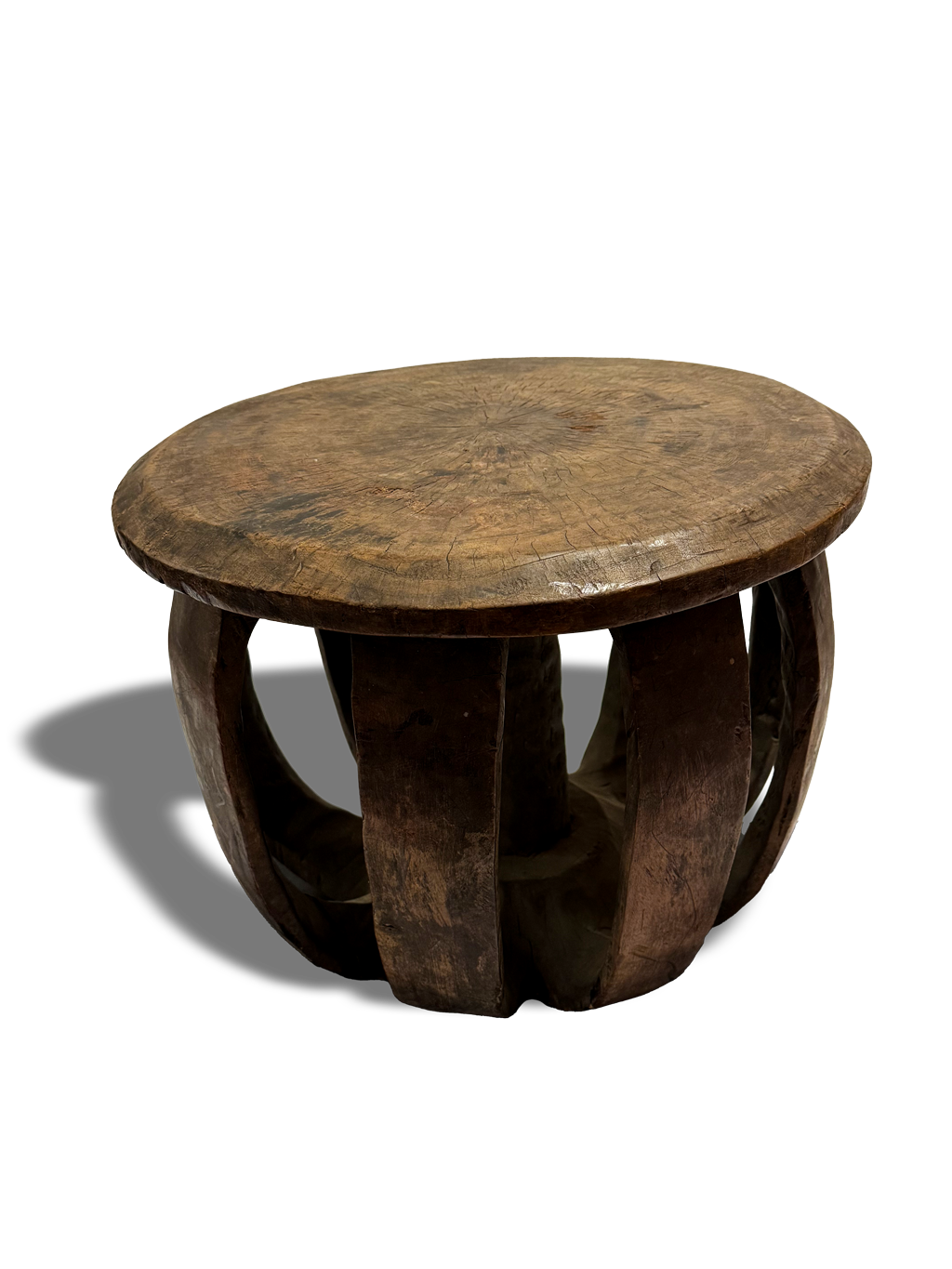 Vintage wooden stool from Baga tribe of Guinea, West Africa, Kutubu Decor
