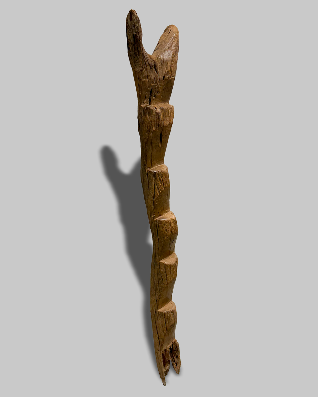 Wooden carved granary ladder from the Dogon Tribe of Mali, West Africa, Kutubu Decor
