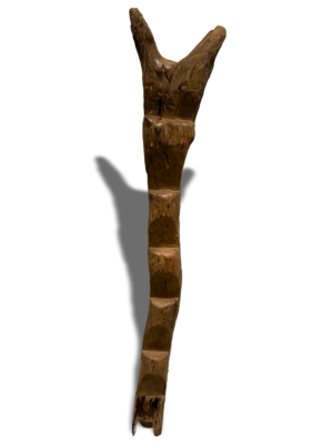 Wooden carved granary ladder from the Dogon Tribe of Mali, West Africa, Kutubu Decor