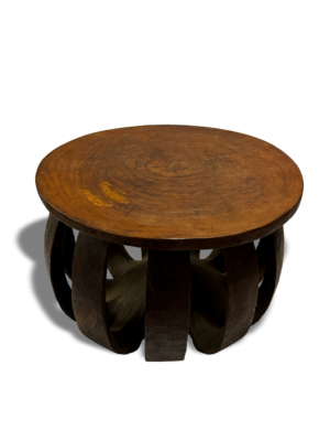 Vintage wooden stool from Baga tribe of Guinea, West Africa, Kutubu Decor